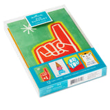 Hallmark Colorful Icons Assorted Kids Encouragement Cards, Pack of 12