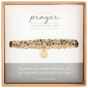 Demdaco Hope & Healing Wrapped in Prayer 2-in-1 Necklace Bracelet