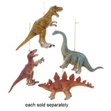 Dinosaur Oranament: Stegosaurus, Apatosaurus, Velociraptor, Tyrannosaurus Rex