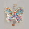 Floral Mosaic Butterfly Shaped Trinket Bowl
