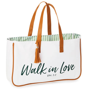 Hallmark Walk in Love Ephesians 5:2 Canvas Tote Bag