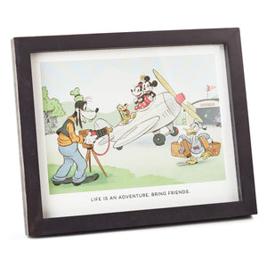 Hallmark Disney Mickey Mouse & Friends in Airplane Life Is an Adventure Framed Art
