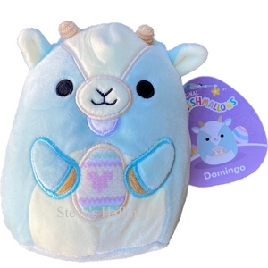 Easter Squishmallow Domingo the Goat with Egg 5" Stuffed Plush By Kelly Toy