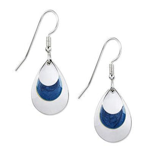 Silver Forest Earrings Silver Blue Eve Rain