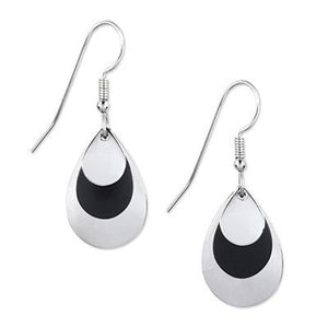 Silver Forest Earrings Silver Black Eve Rain