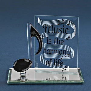 Music is the Harmony of Life Glass Figurine