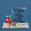 Glass Baron To Teach, Apple with Books Figurine