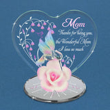 Glass Baron "Wonderful Mom" Hummingbird Figurine