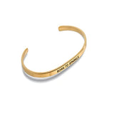 "Born to Sparkle" Gold Embracelet