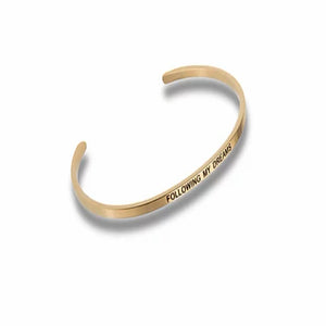 "Following My Dreams" Gold Embracelet