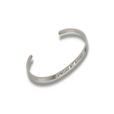 "Stressed But Blessed" Silver Embracelet