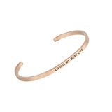 Living My Best Life' Rose Gold Embracelet