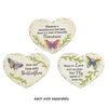 Blooming Butterflies Mini Garden Memorial Heart-Shaped Stone
