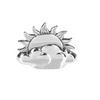 Silver Lining Sun and Cloud Pocket Token Charm