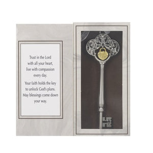 Faith Key to Unlock God's Plan Ornament in Message Box