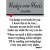 Hedge Over Heels Hedgehog Pocket Token Charm