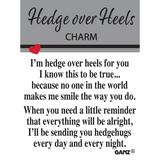 Hedge Over Heels Hedgehog Pocket Token Charm