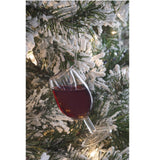 Merry Merlot Wine Glass Ornament 4"