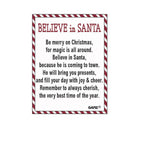 Believe in Santa with Eye Glasses Mini Token Charm