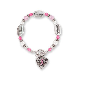 Expressly Yours Breast Cancer Awareness Sentiment Bracelet
