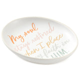 Hallmark My Soul Stays Restored Trinket Dish