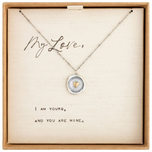 Heart Charm Dear You My Love Necklace