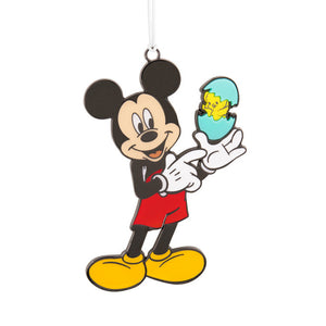 Hallmark Disney Mickey Mouse and Easter Egg Metal With Dimension Hallmark Ornament