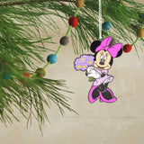 Hallmark Disney Minnie Mouse With Flowers Metal With Dimension Hallmark Ornament