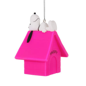 Hallmark Peanuts® Snoopy on Pink Doghouse Hallmark Ornament