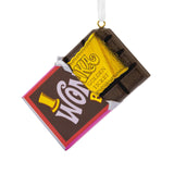 Hallmark Willy Wonka and The Chocolate Factory™ Wonka Bar With Golden Ticket Hallmark Ornament