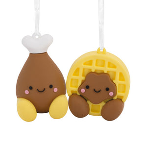 Hallmark Better Together Chicken and Waffle Magnetic Ornaments, Set of 2
