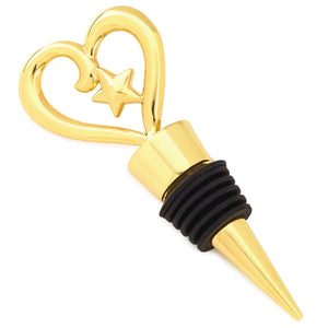 Heart and Star Wine Bottle Stopper