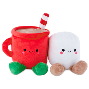 Hallmark Better Together Hot Cocoa and Marshmallow Magnetic Plush, 5"