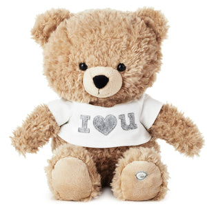Hallmark I Love You Bear Singing Stuffed Animal With Motion, 11"