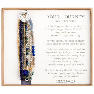 Indigo Beaded Journey Bracelet