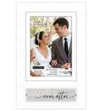 Happily Ever After Better Together Matted Wedding Picture Frame Holds 5"x7" or 6"x8" Photo