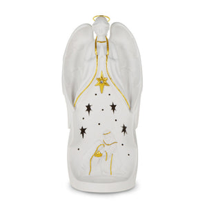 Hallmark Nativity Angel Figurine Christmas Tea-Light Holder, 11.75"