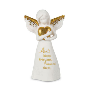 Hallmark An Aunt's Blessings Mini Angel Figurine, 3.8"