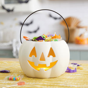 Hallmark Jack-o'-Lantern Candy Dish With Light
