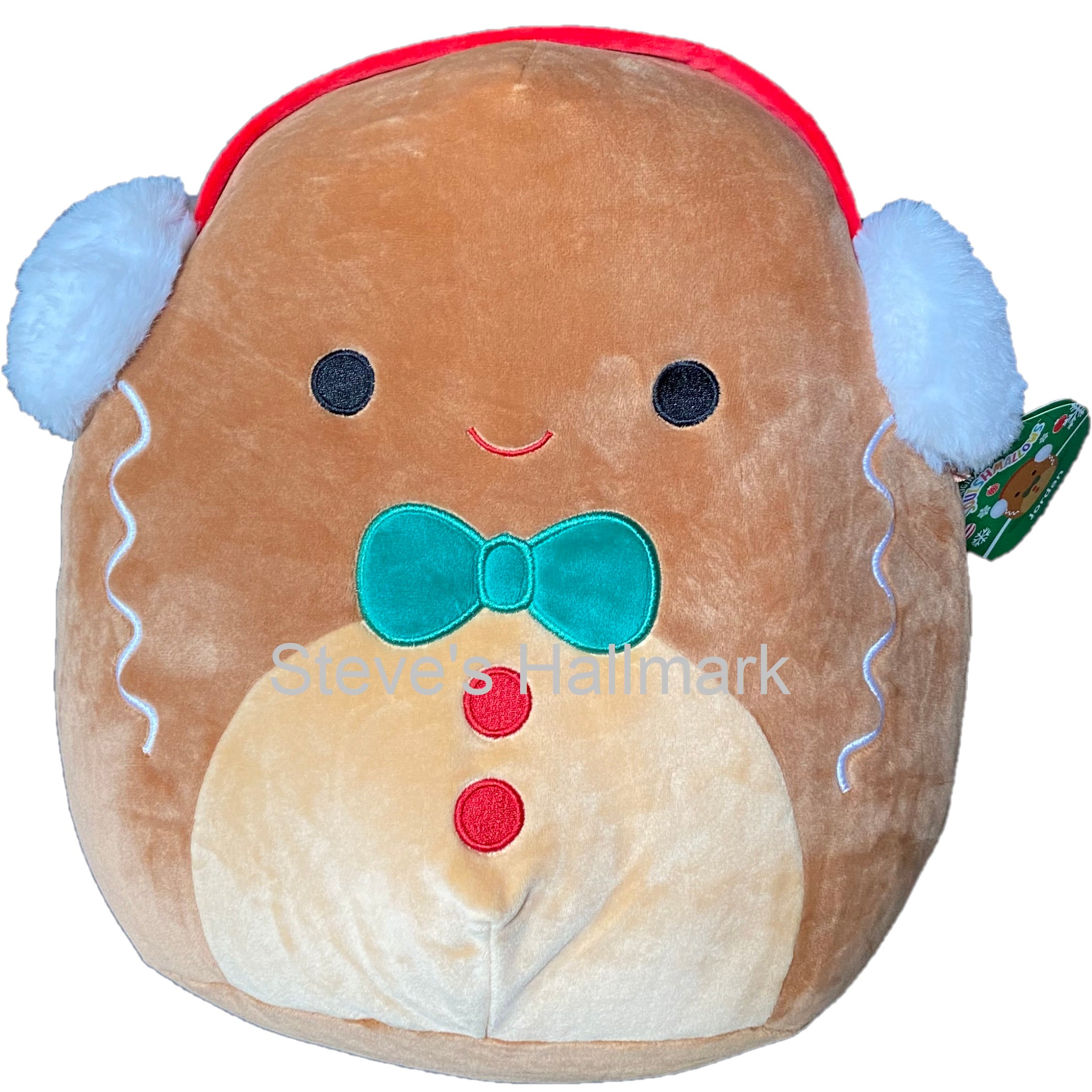 Christmas Squishmallow Jordan the Gingerbread Boy 12 Stuffed Plush by  Kelly Toy