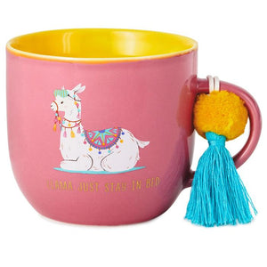 Hallmark Llama Stay in Bed Mug with Pom Pom Attachment