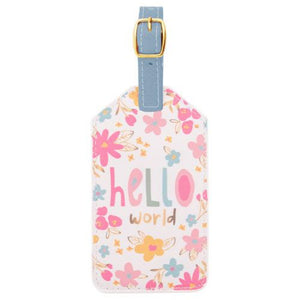 Luggage Tag Pink Floral