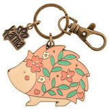 Enamel Key Chain Hedgehog