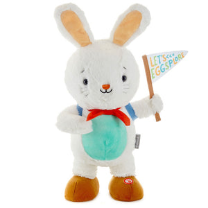 Hallmark Let's Eggs-plore Singing Bunny Plush With Motion, 15"