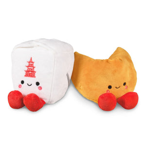 Hallmark Better Together Takeout Box and Fortune Cookie Magnetic Plush Pair, 5"