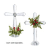 4" Mini Mistletoe Standing Acrylic Cross