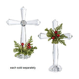4" Mini Mistletoe Standing Acrylic Cross