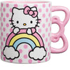 Hello Kitty Rainbow Pink Dots 20 oz Mug with Sculpted Handle