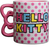 Hello Kitty Rainbow Pink Dots 20 oz Mug with Sculpted Handle