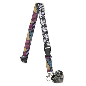 The Nightmare Before Christmas Jack & Sally Metal Charm Lanyard